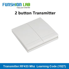 Load image into Gallery viewer, FUNSHION LAB 433MHz Universal Wireless Remote Control 86 Wall Panel RF Transmitter Receiver 1 2 3 Button For Home Light Switch