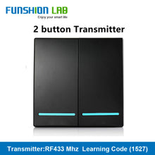 Load image into Gallery viewer, FUNSHION LAB 433MHz Universal Wireless Remote Control 86 Wall Panel RF Transmitter Receiver 1 2 3 Button For Home Light Switch