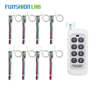 433MHz Wireless RF Remote Control DC6V 12V 24V Mirco Switch Receiver Module DIY With 433 Mhz Long Range Transmitter Light ON/OFF