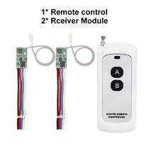 Load image into Gallery viewer, 433MHz Wireless RF Remote Control DC6V 12V 24V Mirco Switch Receiver Module DIY With 433 Mhz Long Range Transmitter Light ON/OFF