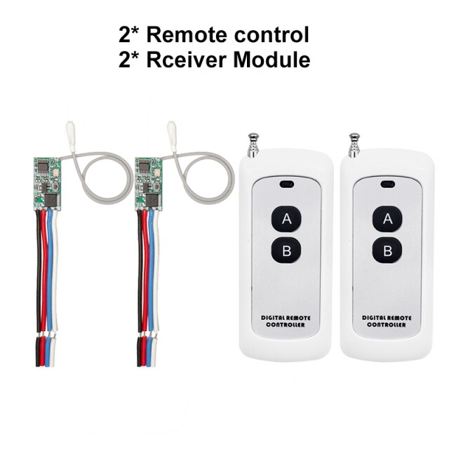 433MHz Wireless RF Remote Control DC6V 12V 24V Mirco Switch Receiver Module DIY With 433 Mhz Long Range Transmitter Light ON/OFF