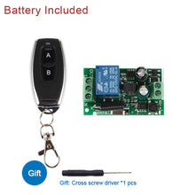 Load image into Gallery viewer, FUNSHIO 433Mhz Universal Wireless Remote Control Switch AC 110V 220V 1CH RF Relay Receiver Module   RF 433Mhz Remote Transmitter