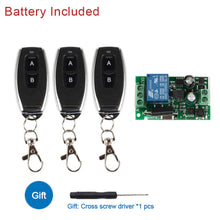 Load image into Gallery viewer, FUNSHIO 433Mhz Universal Wireless Remote Control Switch AC 110V 220V 1CH RF Relay Receiver Module   RF 433Mhz Remote Transmitter