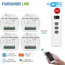 Load image into Gallery viewer, Funshion WiFi RF433 Blinds Curtain Switch  for Electric Roller Shutter Sunscreen Tuya Smart Life Google Home Alexa Smart Home