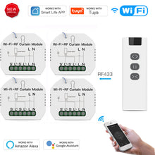 Load image into Gallery viewer, Funshion WiFi RF433 Blinds Curtain Switch  for Electric Roller Shutter Sunscreen Tuya Smart Life Google Home Alexa Smart Home