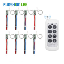 Load image into Gallery viewer, 433MHz Wireless RF Remote Control DC6V 12V 24V Mirco Switch Receiver Module DIY With 433 Mhz Long Range Transmitter Light ON/OFF