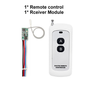 433MHz Wireless RF Remote Control DC6V 12V 24V Mirco Switch Receiver Module DIY With 433 Mhz Long Range Transmitter Light ON/OFF