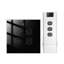 Load image into Gallery viewer, FUNSHION Tuya Smart Life WiFi RF 2 Gang Double Curtain Blind Switch for Roller Shutter Electric Motor With Google Home Alexa