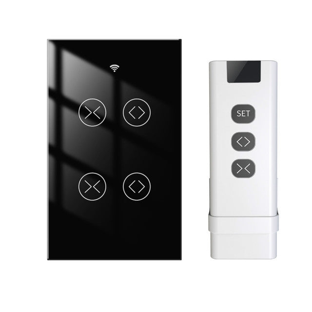 FUNSHION Tuya Smart Life WiFi RF 2 Gang Double Curtain Blind Switch for Roller Shutter Electric Motor With Google Home Alexa
