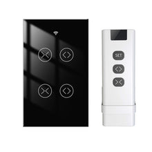 Load image into Gallery viewer, FUNSHION Tuya Smart Life WiFi RF 2 Gang Double Curtain Blind Switch for Roller Shutter Electric Motor With Google Home Alexa