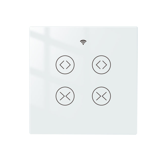 FUNSHION Tuya Smart Life WiFi RF 2 Gang Double Curtain Blind Switch for Roller Shutter Electric Motor With Google Home Alexa