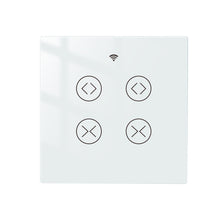 Load image into Gallery viewer, FUNSHION Tuya Smart Life WiFi RF 2 Gang Double Curtain Blind Switch for Roller Shutter Electric Motor With Google Home Alexa