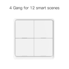 Load image into Gallery viewer, 4 Gang Tuya ZigBee Wireless 12 Scene Switch Push Button Controller By battery 2MQTT Setup Automation Scenario for Tuya Devices
