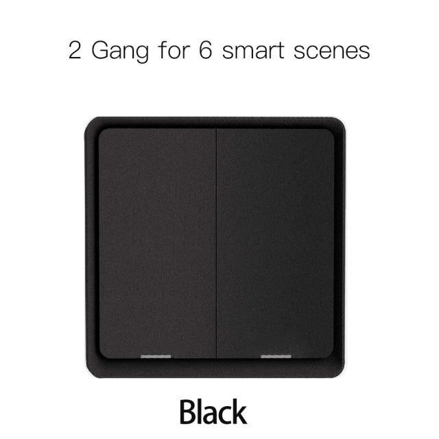 4 Gang Tuya ZigBee Wireless 12 Scene Switch Push Button Controller By battery 2MQTT Setup Automation Scenario for Tuya Devices