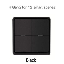 Load image into Gallery viewer, 4 Gang Tuya ZigBee Wireless 12 Scene Switch Push Button Controller By battery 2MQTT Setup Automation Scenario for Tuya Devices
