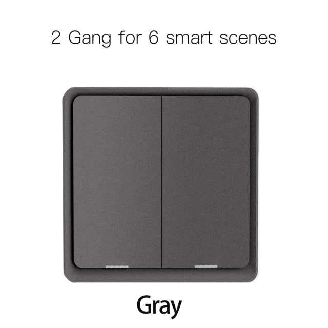 4 Gang Tuya ZigBee Wireless 12 Scene Switch Push Button Controller By battery 2MQTT Setup Automation Scenario for Tuya Devices