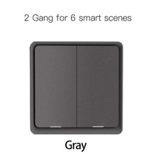 Load image into Gallery viewer, 4 Gang Tuya ZigBee Wireless 12 Scene Switch Push Button Controller By battery 2MQTT Setup Automation Scenario for Tuya Devices