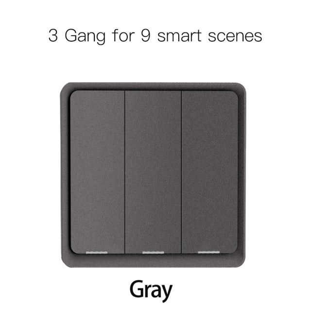 4 Gang Tuya ZigBee Wireless 12 Scene Switch Push Button Controller By battery 2MQTT Setup Automation Scenario for Tuya Devices