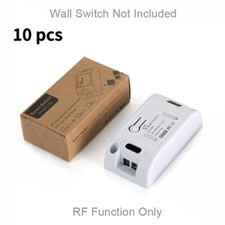 FUNSHION 1/2/3 Gang 433Mhz Smart Push Wireless Switch Light RF Remote Control 110V 220V Receiver Wall Panel Button Ceiling Lamp