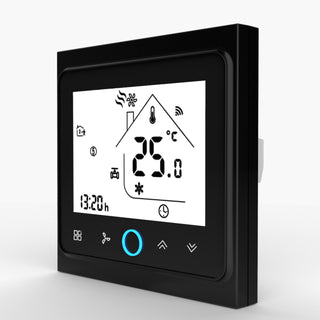 FUNSHION 4 Pipe WiFi Smart Central Air Conditioner Thermostat Temperature Controller 3 Speed Work Amazon Alexa Echo Google Home