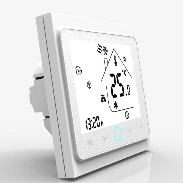 2 Pipe WiFi Air Conditioner Thermostat Temperature Controller Fan Coil Unit Work with Alexa Google Home