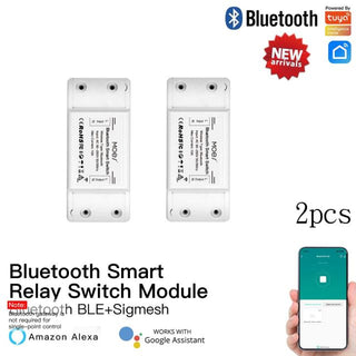 Bluetooth Smart Switch Relay Module Single Point Control Sigmesh Wireless Remote Control with Alexa Google Home tuya