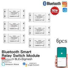 Load image into Gallery viewer, Bluetooth Smart Switch Relay Module Single Point Control Sigmesh Wireless Remote Control with Alexa Google Home tuya