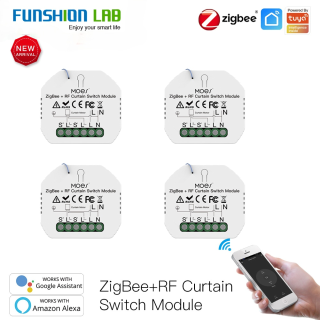 FUNSHION switch curtain smart curtain motor roller shutter module Roller blinds Window blinds electric curtain zigbee switch