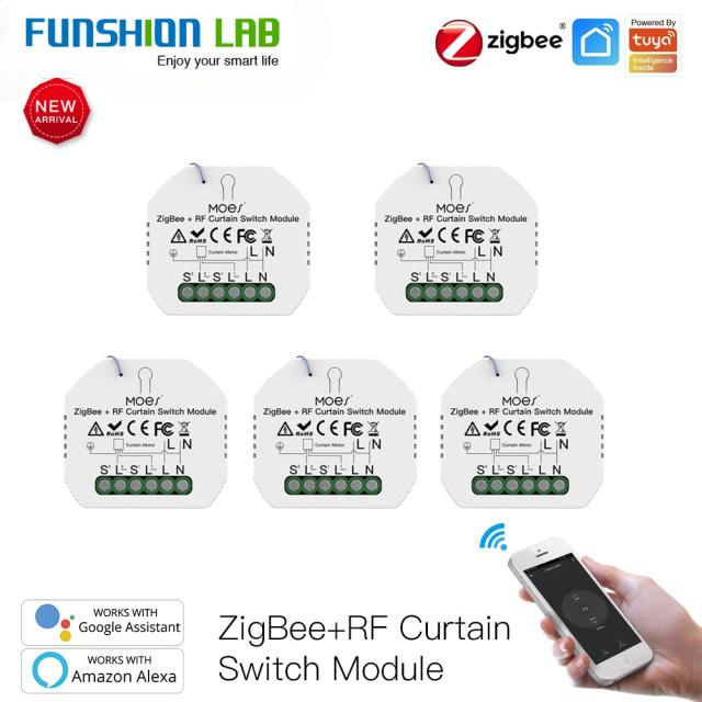 FUNSHION switch curtain smart curtain motor roller shutter module Roller blinds Window blinds electric curtain zigbee switch