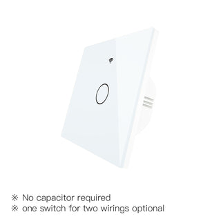 ZigBee Wall Touch Smart Light Switch With Neutral/No Neutral ,No Capacitor Smart Life/Tuya Works with Alexa,Google Hub Required