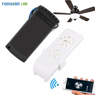 FUNSHION  Wifi Ceiling Fan Smart Remote Control Switch Timer Fan Speed Controller Works With Alexa Google Home AC 110V 220V